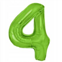 Balon foliowy CYFRA 4 Zielona XXL 100 cm