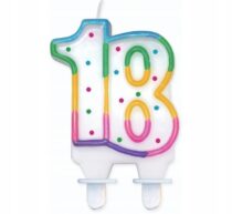 Świeczka 18 URODZINY NA TORT 18 LAT
