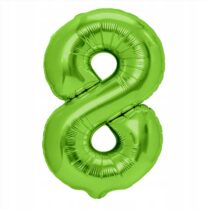 Balon foliowy CYFRA 8 Zielona XXL 100 cm