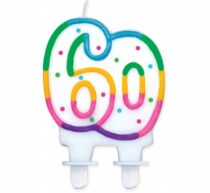 Świeczka 60 URODZINY NA TORT 60 LAT