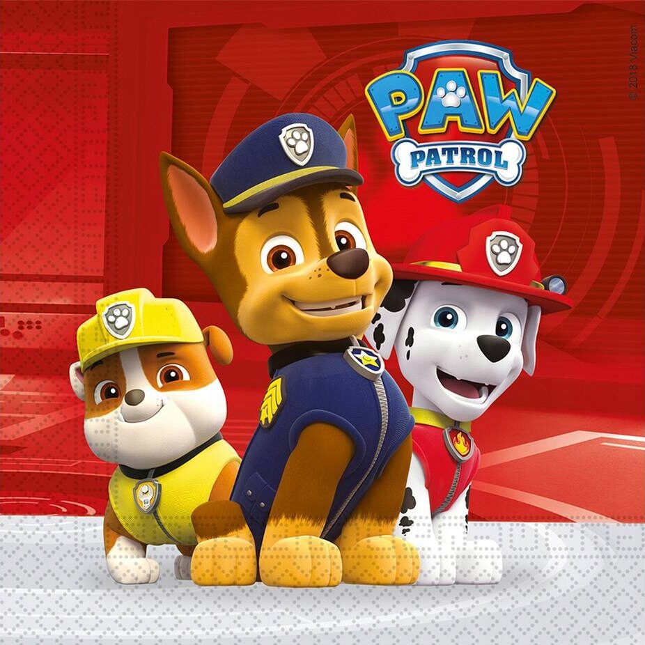 Serwetki papierowe Psi Patrol Paw Patrol 33x33 cm