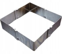 FORMA RANT DO TORTU REGULOWANA 15-27 cm Wys. 5 cm Kwadrat Prostokąt