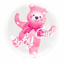 Balon w balonie 69x59 cm-MIŚ Baby Girl-Narodziny
