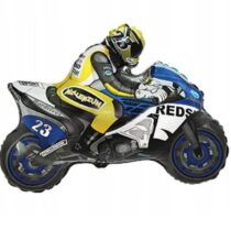 Balon Foliowy Motor niebieski ścigacz Motocykl XXL 85 cm
