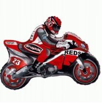 Balon Foliowy Motor czerwony Motocykl XXL 85 cm