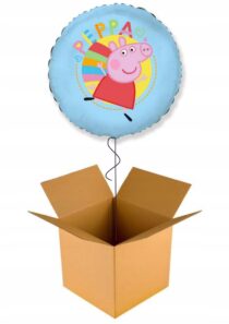 Balon NAPEŁNIONY Z HELEM ŚWINKA PEPPA w Pudle