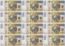 OPŁATEK NA TORT BANKNOTY PIENIĄDZE DEKORACJA 200 ZŁOTYCH