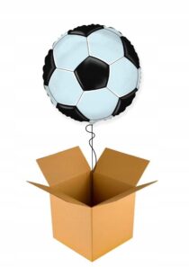 Balon NAPEŁNIONY HELEM PIŁKA NOŻNA Prezent w Pudle