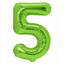 Balon foliowy CYFRA 5 Zielona XXL 100 cm