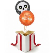 ZESTAW 2 X BALON NAPEŁNIONY HELEM HALLOWEEN PREZENT W PUDLE